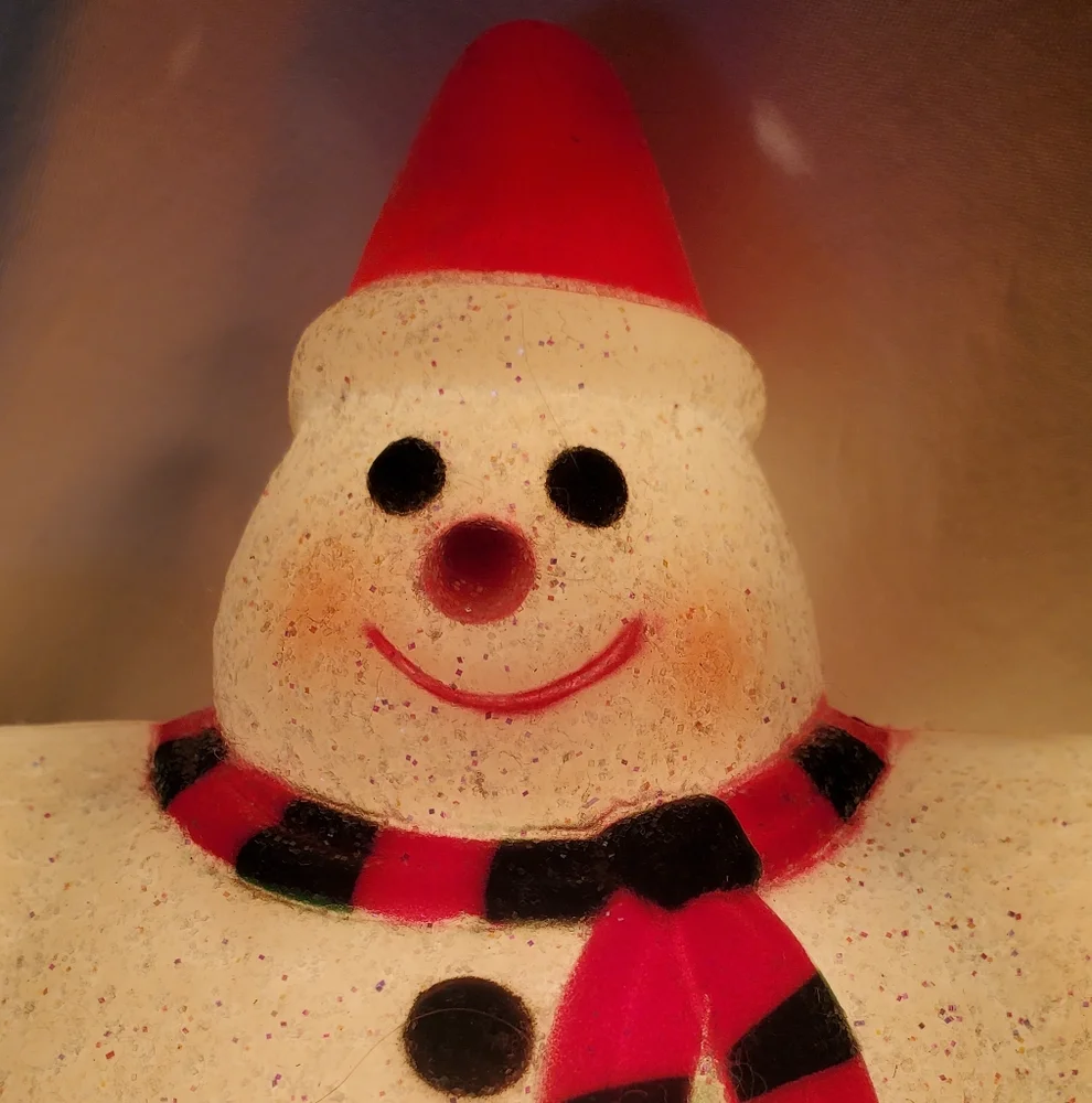 Snowman Star Sparkly Vintage Ornament Figure Model JSI-9005 120V 60Hz